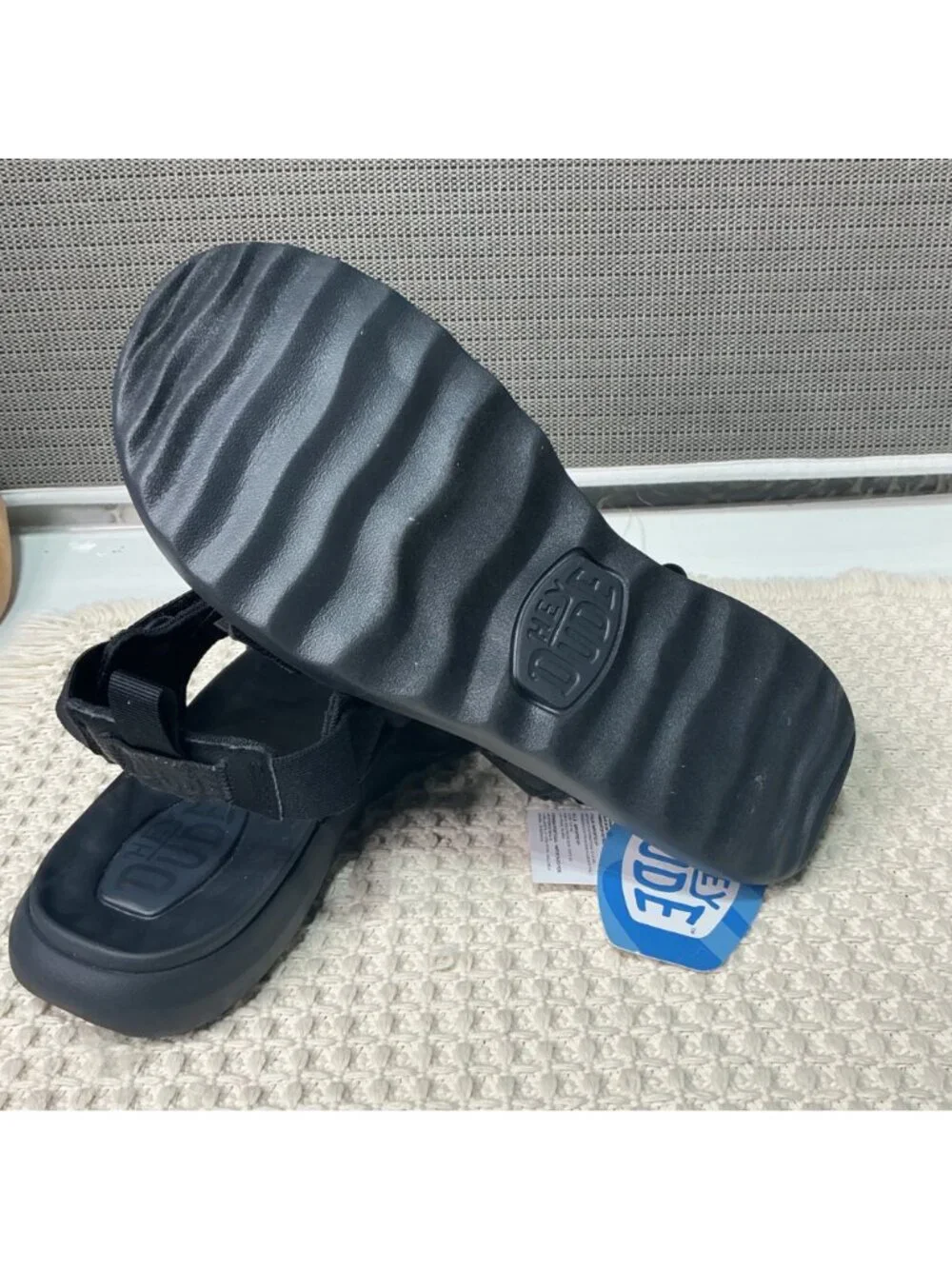 Hey Dude Men's Lightweight Fabric Strap Sport Trekking Sandals Carson Men's Sz 9